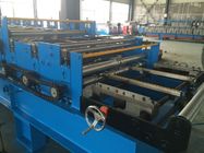 0.3 - 0.8mm  Pre - Cutting Wave Roof Panel Roll Forming Machine High speed