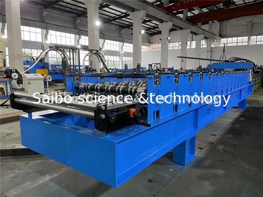 Chain Drive Tile Roll Forming Machine For Color Steel Plate With 15 Stations