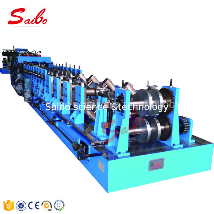 Hydraulic Decoiler C Z Purlin Roll Forming Machine For Steel Constructions 100-400 Size